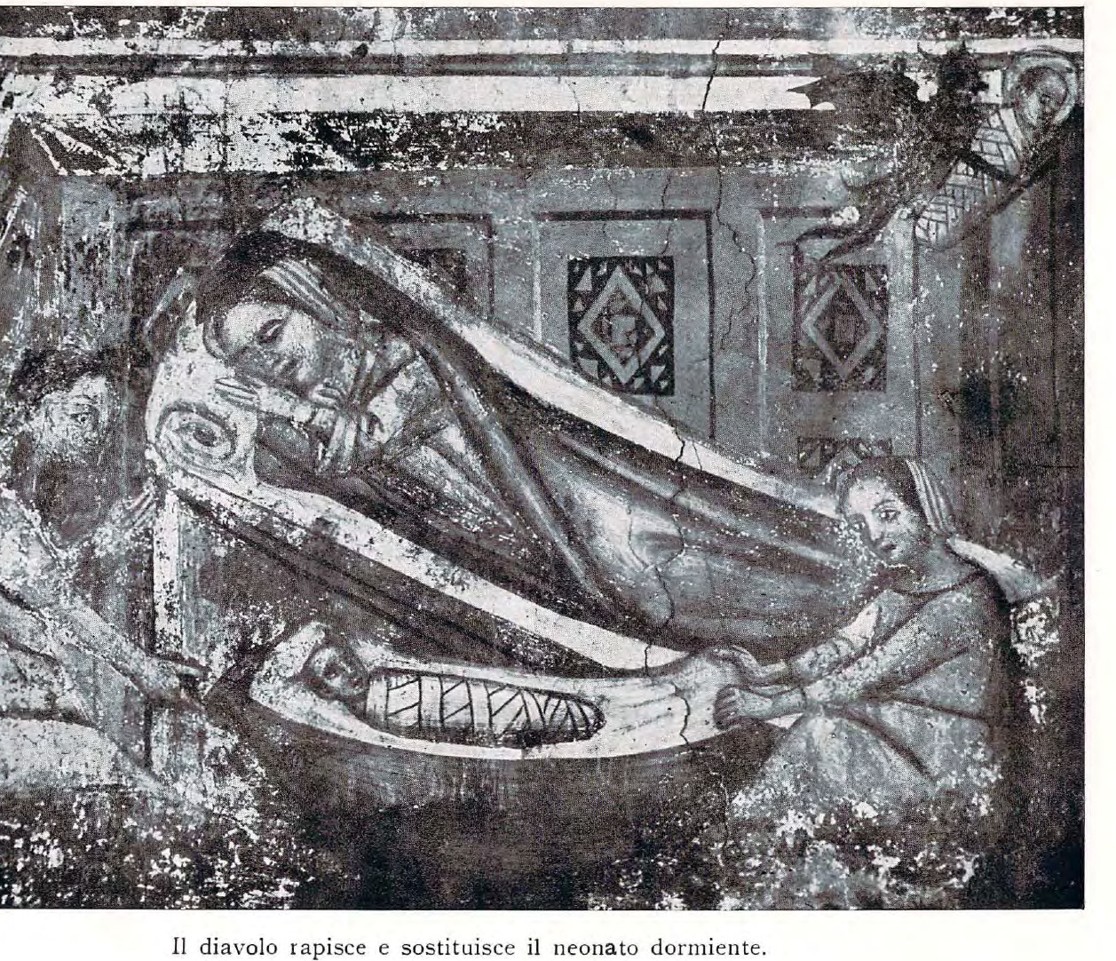 Fotografia del 1937 della scena del demonio che rapisce il neonato